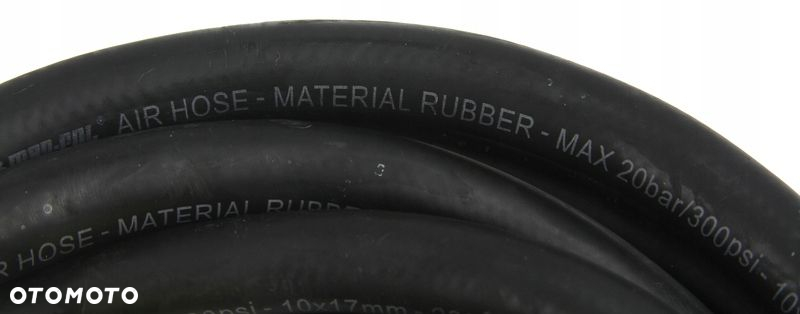 MAR-POL WĄŻ CIŚNIENIOWY ELASTYCZNY GUMOWY 10x17mm 20M SZYBKOZŁĄCZKI M82107 - 4
