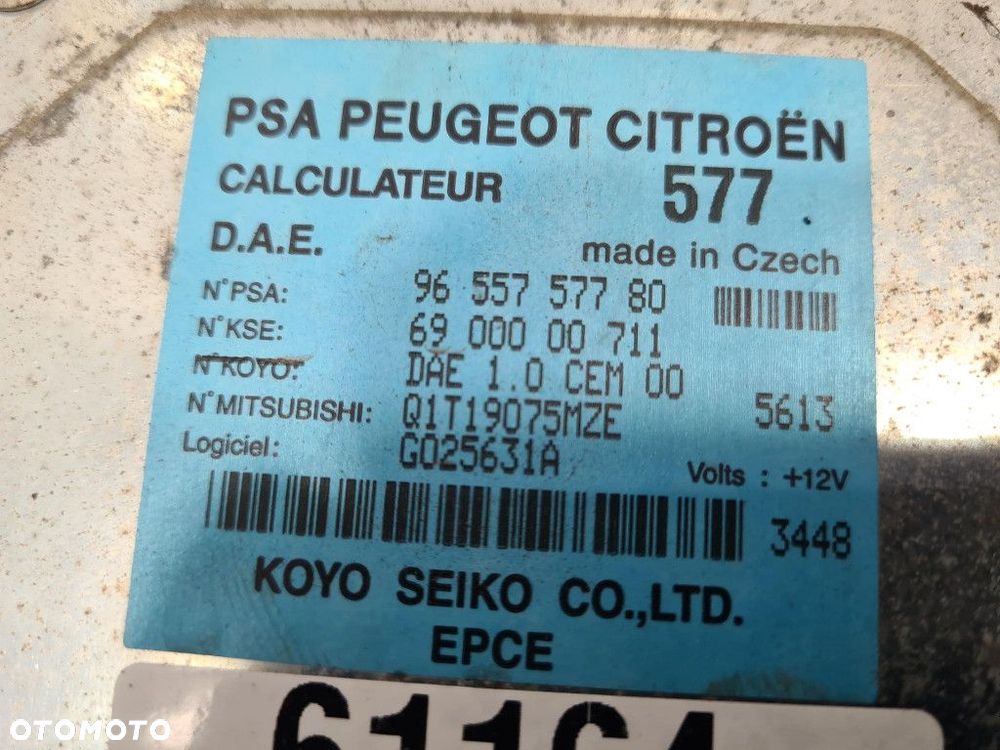 CITROEN C3 STEROWNIK WSPOMAGANIA 9655757780 - 3
