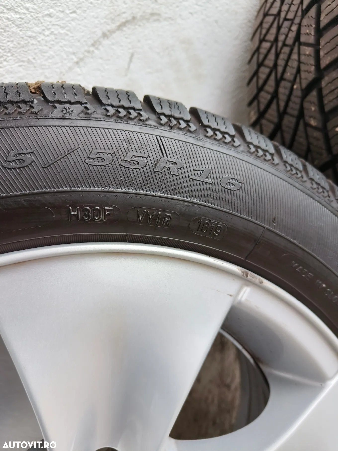 Set jante aliaj BMW Style 155 7jEt 34 cu anvelope 205/55/16 doua dot 2019 doua 2022 - 8