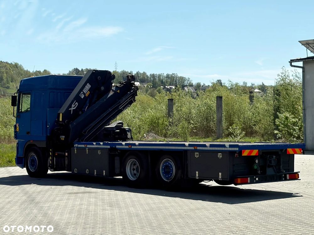 DAF XF 95.480 PLATFORMA 6,80 m + HIAB 422 E - 7 HIDUO + PILOT * STAN BDB - 6