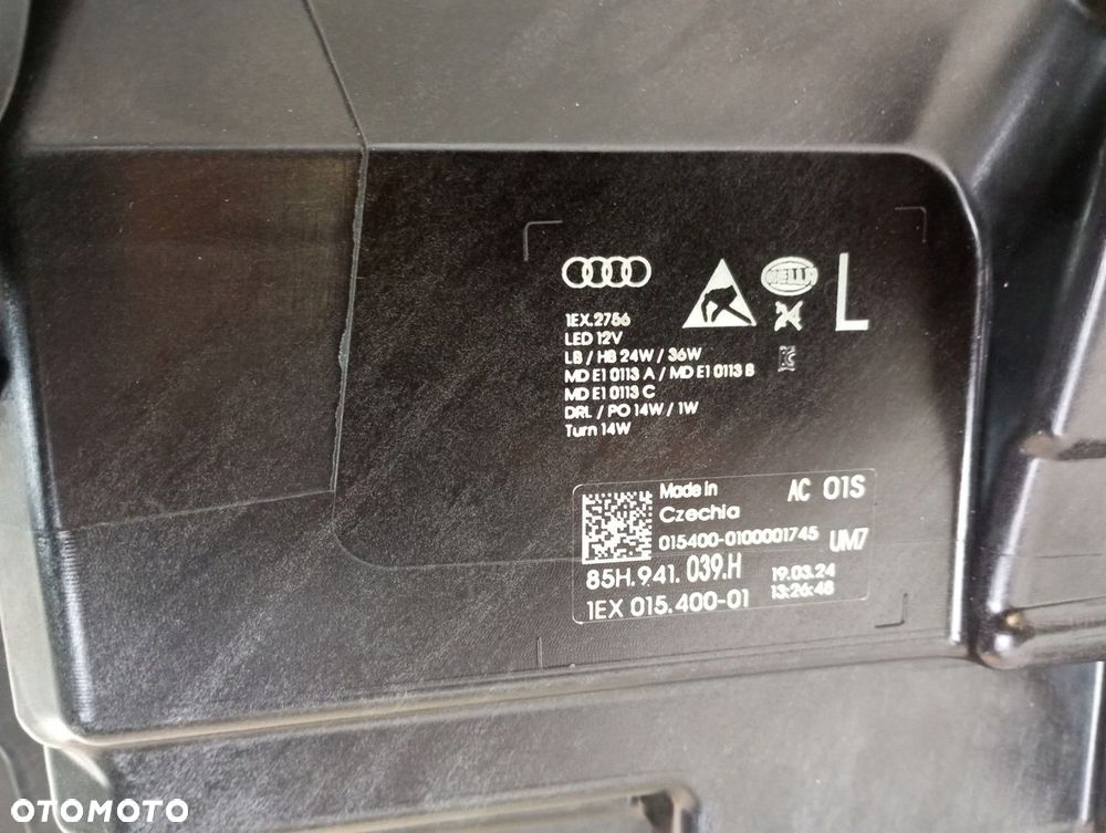 LAMPA LEWA MATRIX AUDI Q6 E-TRON 85H941039H - 8