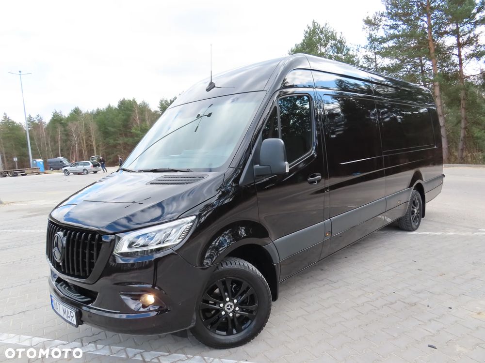 Mercedes-Benz Sprinter 319 CDI 190 KM 9G-Tronic Automat Model 907 AMG Panamericana GT AMG Furgon Blaszak Ekstra Długi LONG MAXI + 4800 mm Zawieszenie Tylne Pneumatyczne Adaptacyjne WZMACNIANY Rozstaw Osi 4325 mm Ładowność 941 Kg HAK 2800 Kg FULL Opcja Wyposażenia Stan Auta Nowy Jak Z Salonu OKAZJA DOSTEPNY I GOTOWY - 7