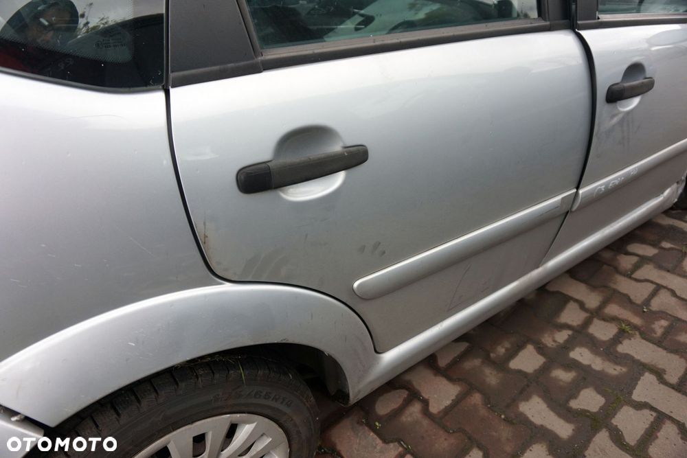 DRZWI TYLNE PRAWE C3 I LIFT EZRC  SREBRNY CITROEN 2005-2013 - 2