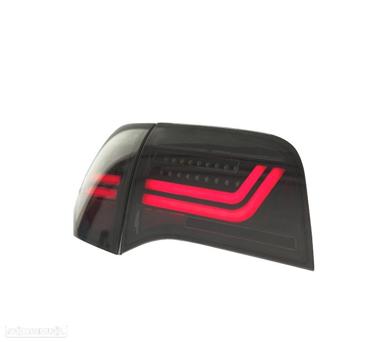 FAROLINS AUDI A6 4F AVANT 04-11 LEDS DINÂMICOS PRETO FUMADO - 4