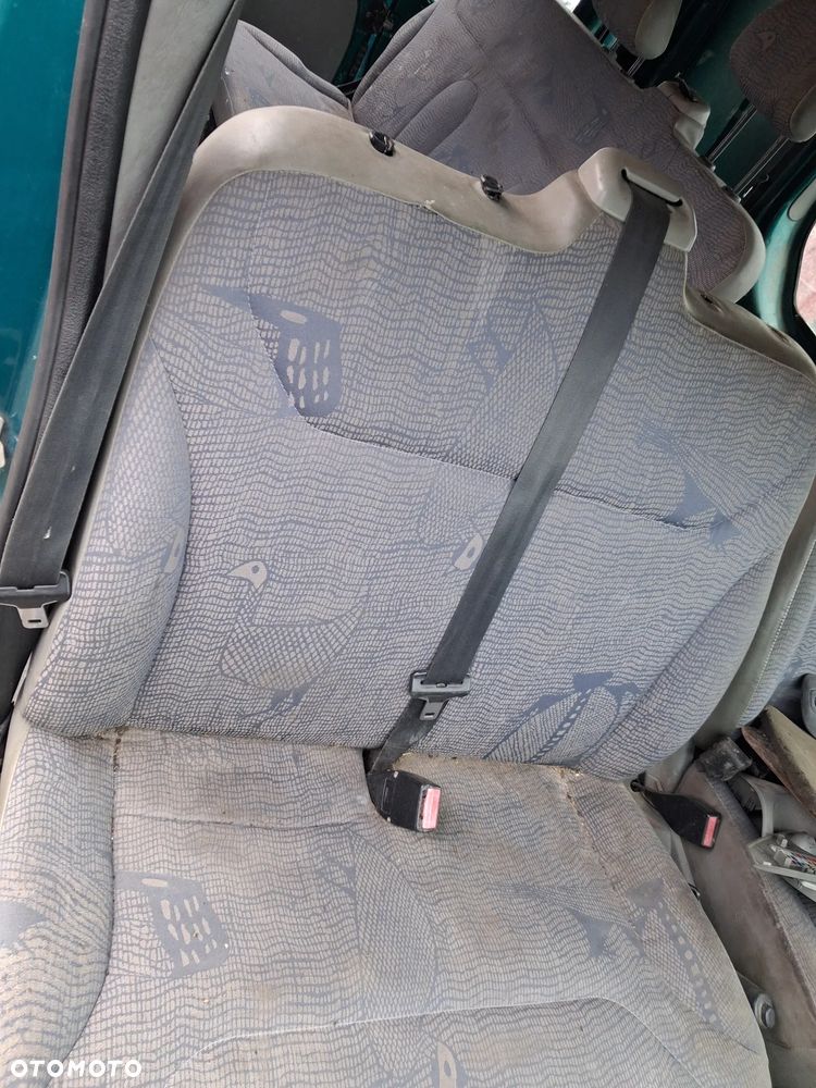 Renault Traffic 2 Opel Vivaro 01-14 kanapa ława pasażera fotel podwójny stelaż mocowanie pas bezpieczeństwa KOMPLETNA - 3