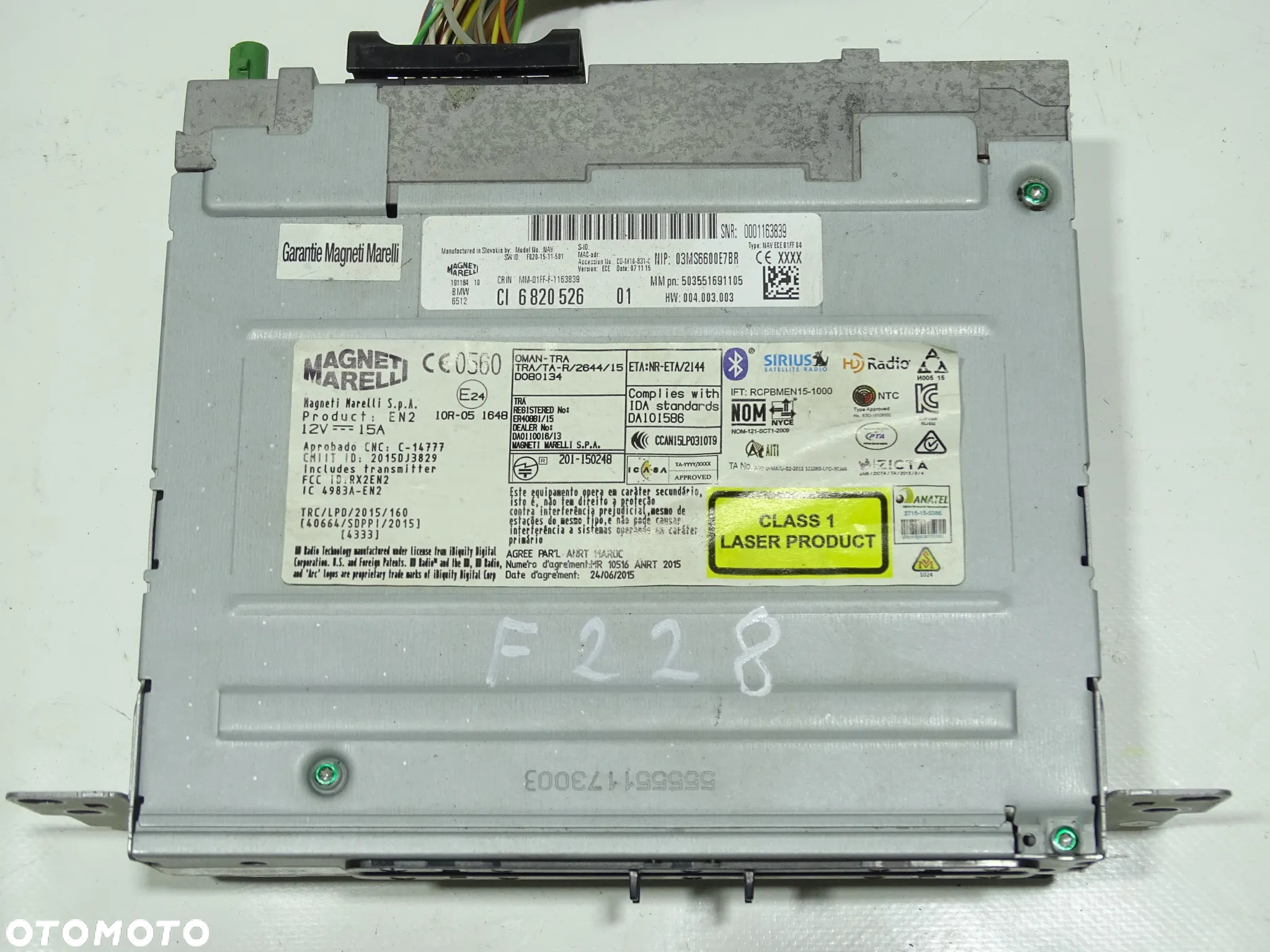 CZYTNIK STACJA NAWIGACJI GPS 6820526 BMW F20 F21 F22 F23 F-VAT - 2
