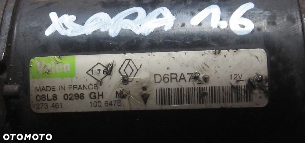 rozrusznik CITROEN XSARA PEUGEOT 206 307 1.6 16V - 2