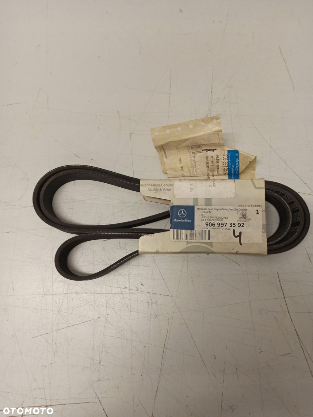 PASEK KLINOWY MERCEDES SPRINTER W904 A9069973592 ASO ORG - 1