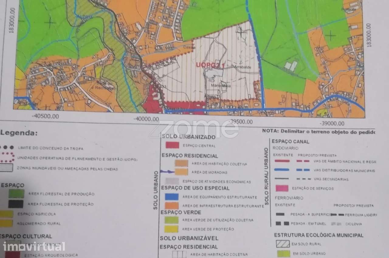 Terreno misto com 30.500 M2 em Alvarelhos Trofa-Porto - Grande imagem: 3/15