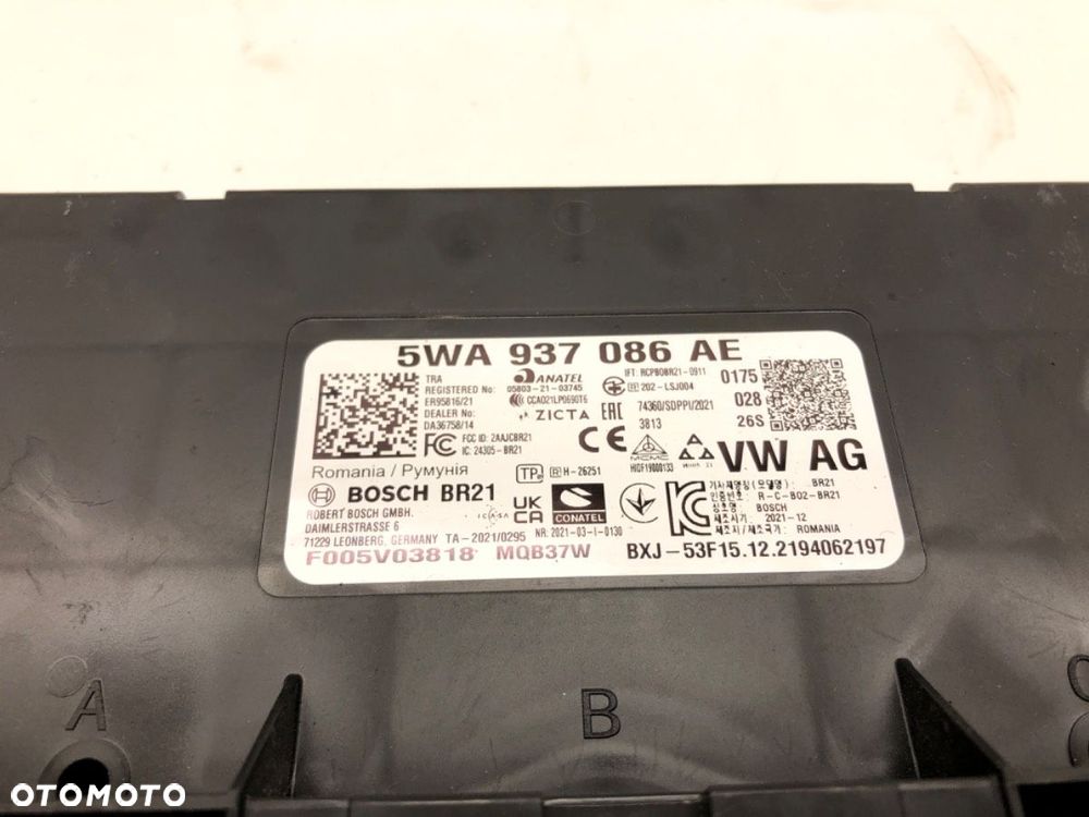 MODUŁ KOMFORTU  VW CADDY V Nadwozie pełne/minivan (SBA, SBH) 2020 - 2022 2.0 TDi BMT 90 kW [122 - 5