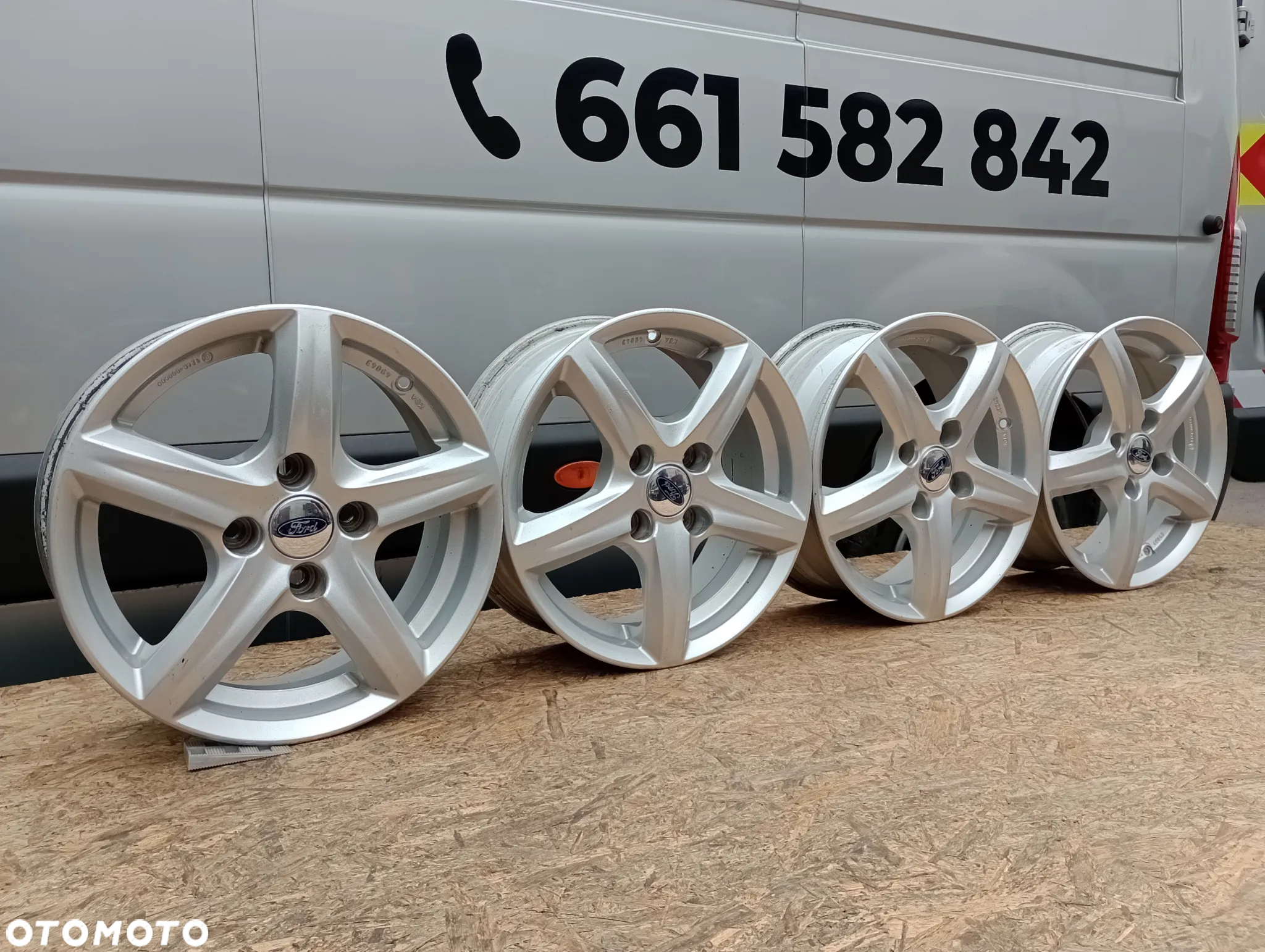 FELGI ALUMINIOWE 4x108 R15 6J ET37,5 FORD B-MAX ECOSPORT FIESTA FOCUS FUSION KA+ - 2