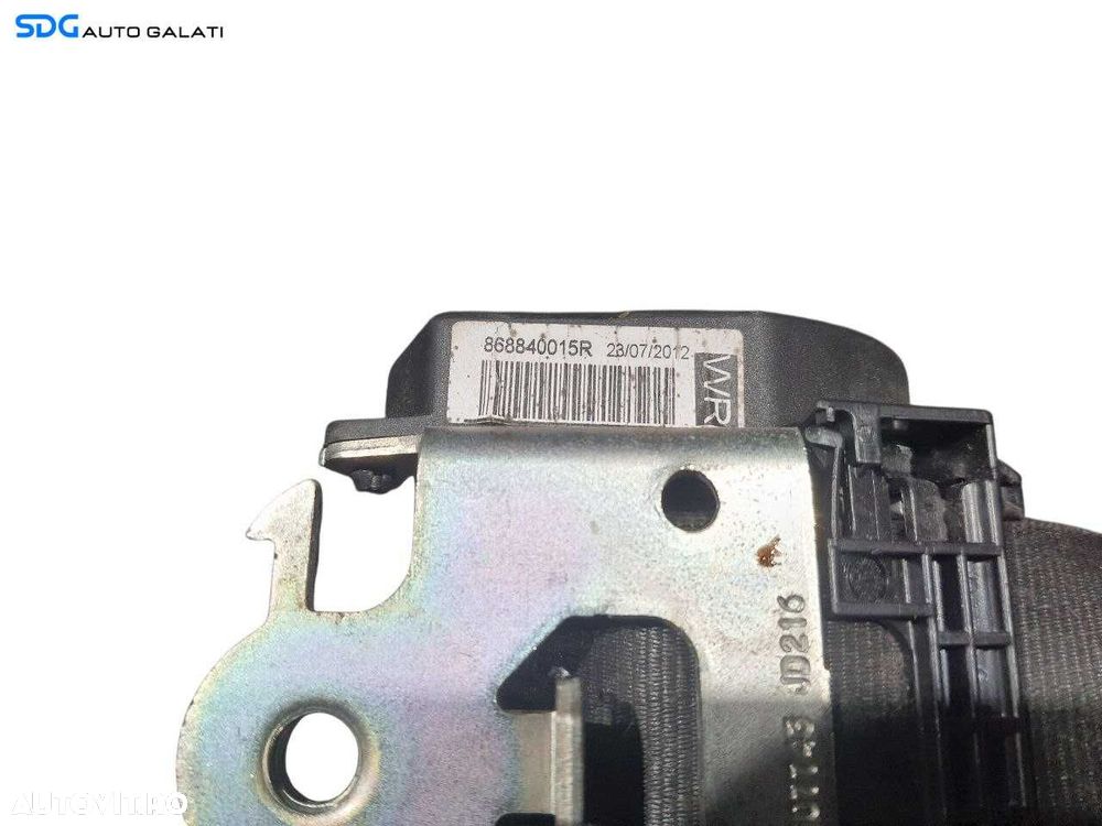 Centura Siguranta Dreapta Fata Renault Scenic 3 2009 - 2016 Cod 868840015R [N3470] - 8