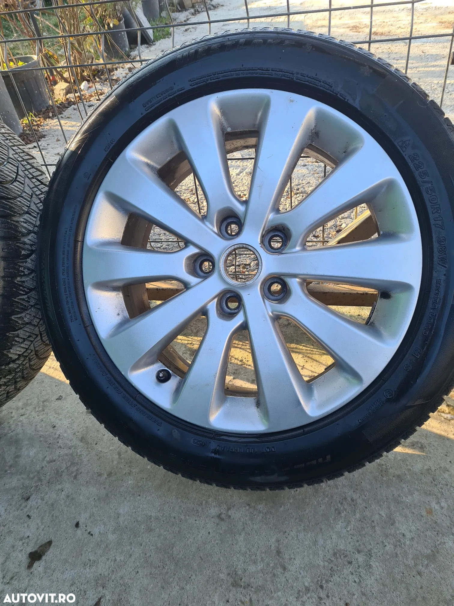 Janta aluminiu de rezerva  cu cauciuc 5×115 Opel Zafira C ,225/50/17 - 2