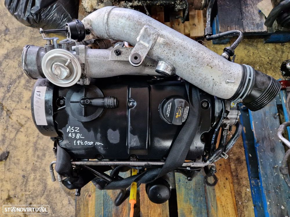 Motor usado ASZ VW GOLF 4 1.9 TDI 130CV AUDI A3 8L BORA LEON TOLEDO PD INJETORES BE - 1