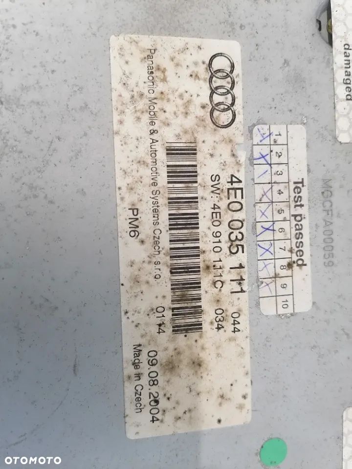 Zmieniarka Czytnik Płyt CD Audi OE 4E0035111 4E0910111C - 9