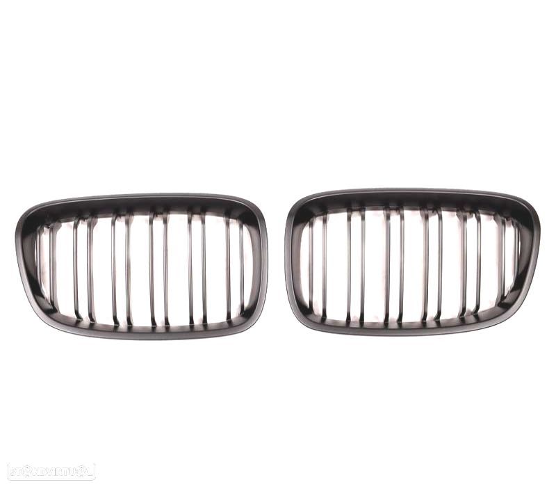 GRELHAS FRONTAIS DUPLAS BMW F20 PRE-LCI 11-15 LOOK M1 PRETO MATE - 3