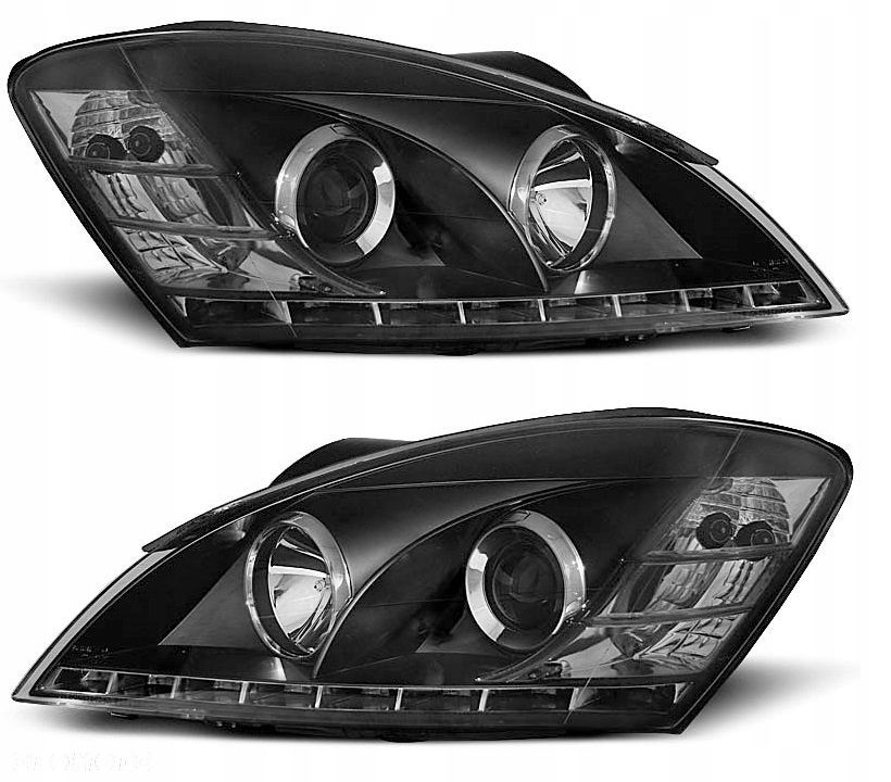 Reflektory Lampy pasek Diody Led Black Tuning Kia Ceed I 1 Proceed 06-09 - 1