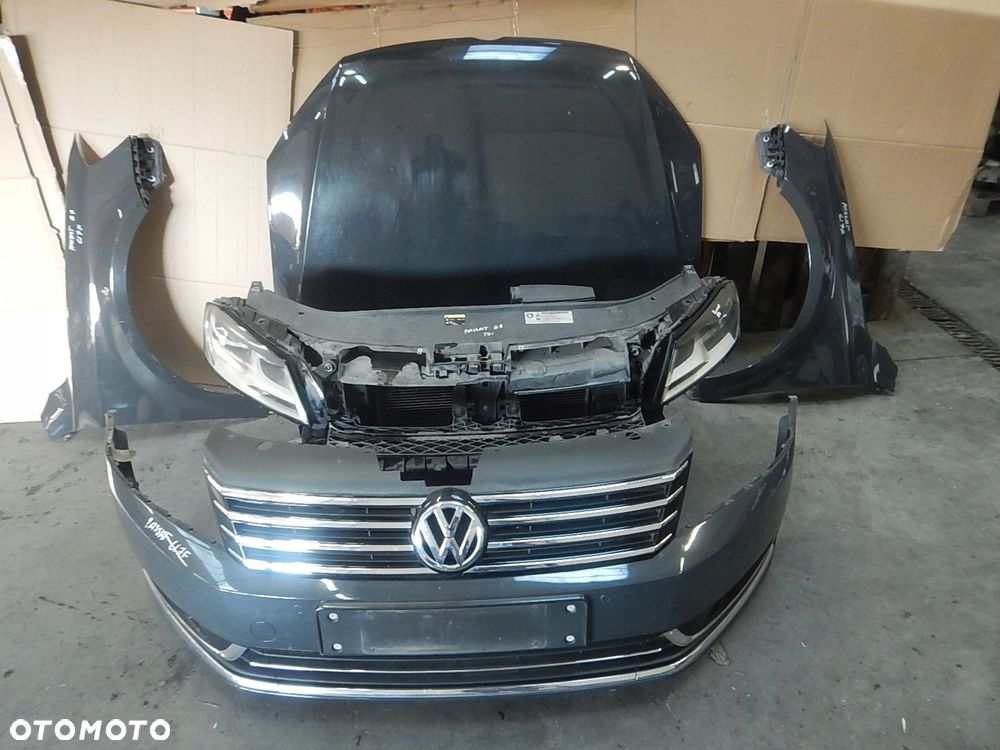 kompletny przod passat b7 li7f maska zderzak błotniki lampy pas europa - 1