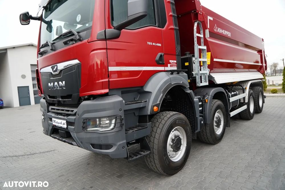 MAN TGS 41.480 / 8X8 / ​​BASCULATOR / AUTOMAT / NOU-NOUȚ / ECHIPAMENTE BOGATE / DISPONIBIL IMEDIAT / AUR METALIC / - 12