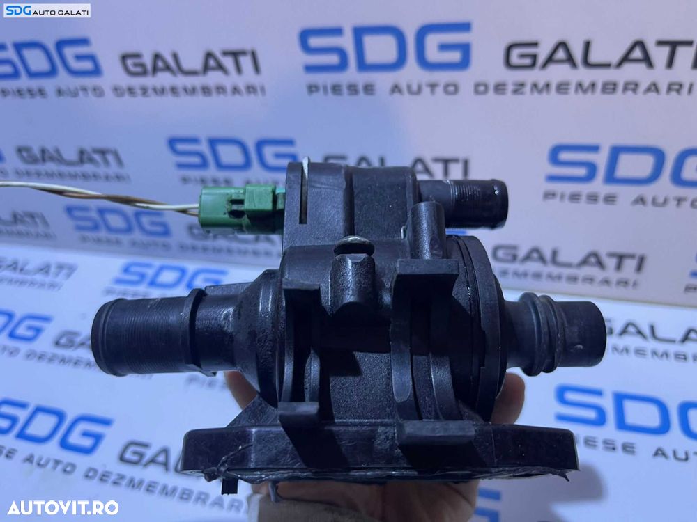 Corp Carcasa Flansa Termostat Senzor Temperatura Apa Motor Peugeot 207 1.4 HDI 2006 - 2015 Cod 848683C - 5