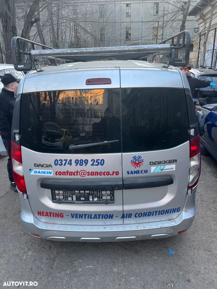 Usa dreapta spate batanta Dacia Dokker gri 2012-2022 model cu geam - 2