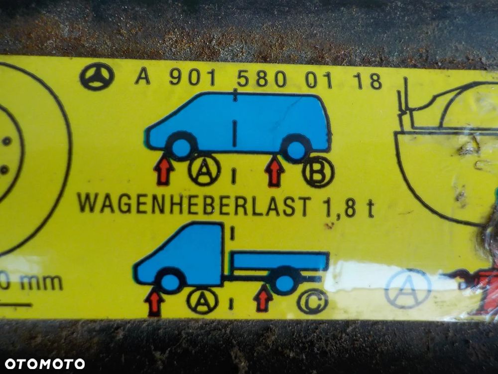 VW LT SPRINTER WINDA LEWAREK PODNOŚNIK ZESTAW - 3