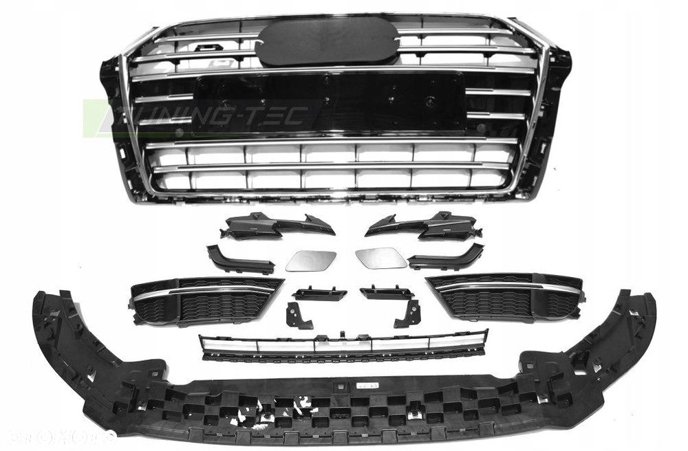 zderzak przod grill kratki tuning r s 3 line look audi a3 8v lift 2016-2020 - 5