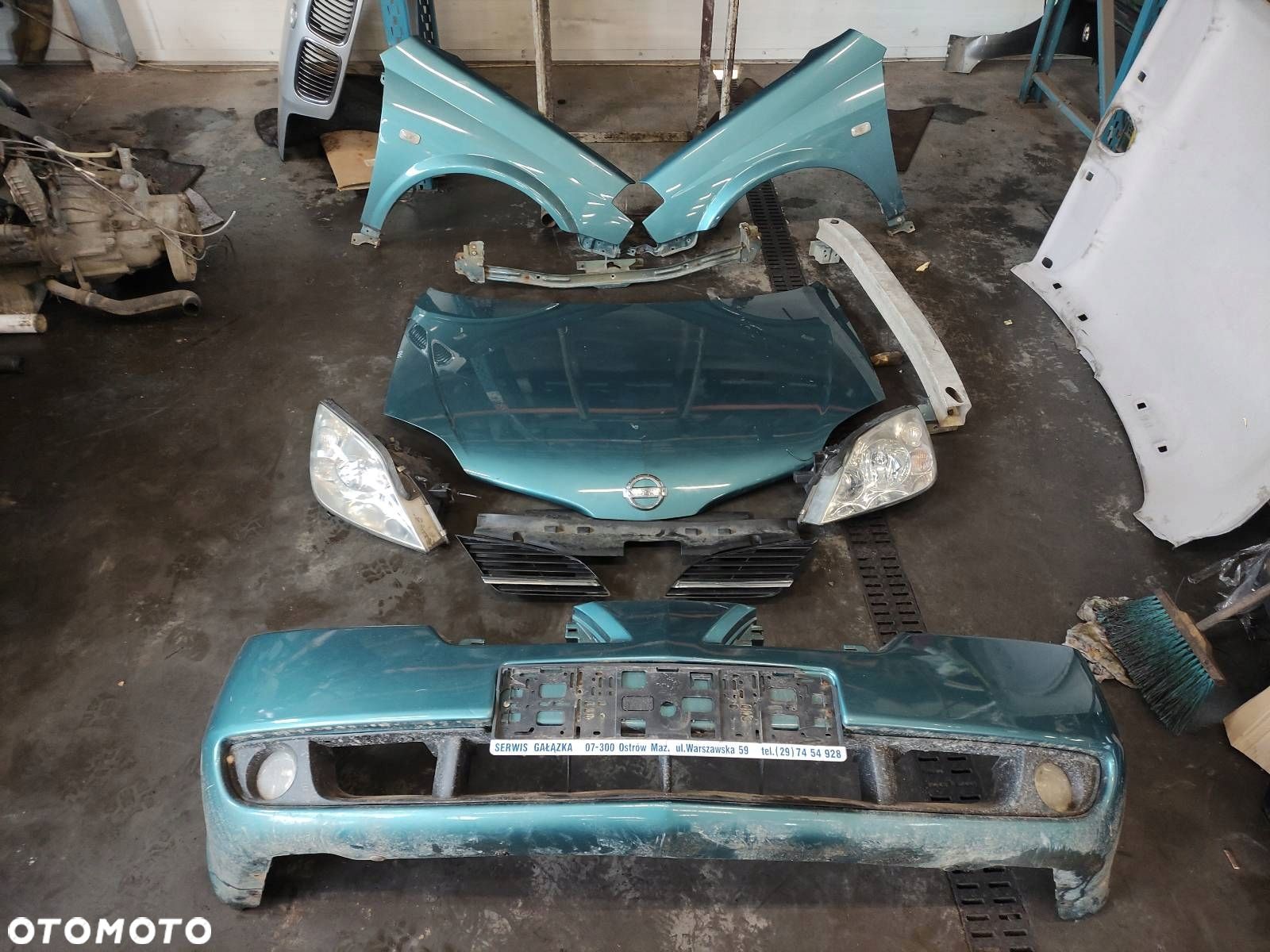 KOMPLETNY PRZÓD MASKA ZDERZAK NISSAN PRIMERA P12 - 1