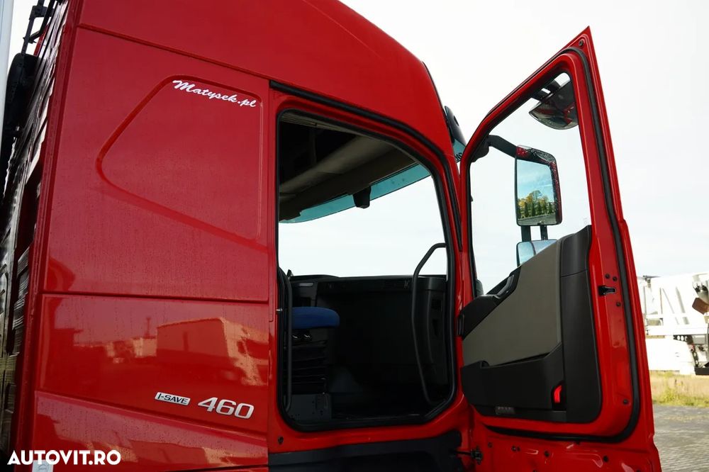 Volvo FH 460 / SOLOWKA / I-SAVE / I-PARK COOL / DIRECȚIE ȘI PUNTE RIDICABILĂ / WIELTON / CORTINĂ ARMATĂ - 31