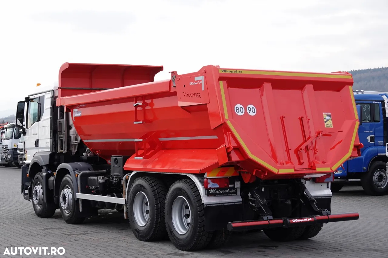 MAN TGS 35.430 / 8X4 / BASCULANĂ SPATE / HYDROCLAP / PNEURI 100% / 2022 / 109.000 PLN KM - 6