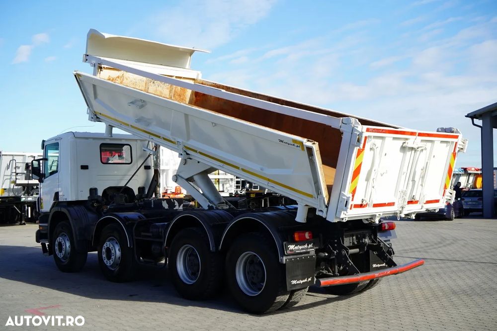 Scania P 380 / 8x4 / BASCULATOR / HIDRODOXY SIDE / BORDMATIC / IMPORTAT / SARCINĂ UTILĂ: 18.500 kg - 4