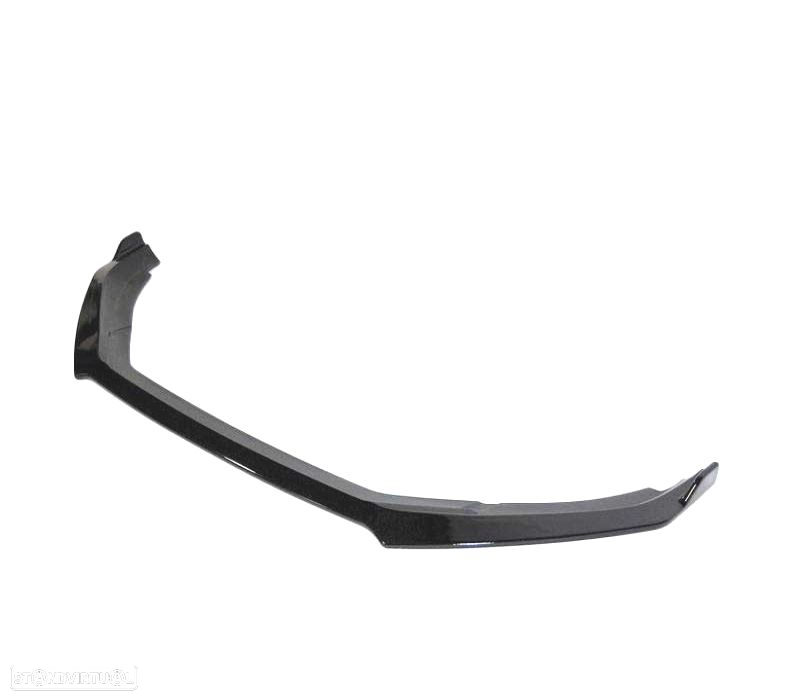 SPOILER LIP FRONTAL VW SCIROCCO R20 15- LOOK R PRETO BRILHANTE - 2