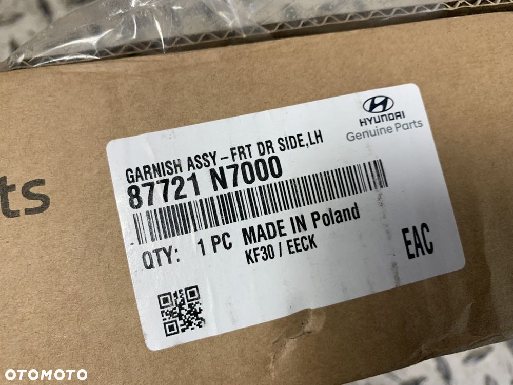 NOWA ORYGINALNA LISTWA DRZWI LEWY PRZÓD HYUNDAI TUCSON IV 4 20-26 LEWA PRZEDNIA 87721-N7000 - 7