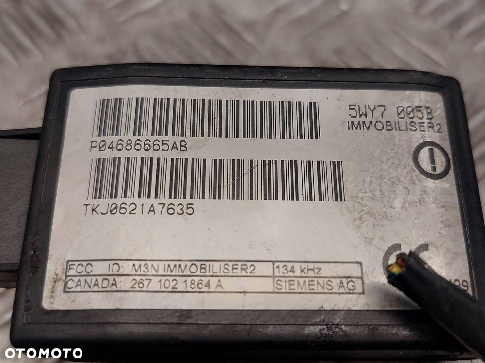 ZESTAW STARTOWY CGRYSLER GRAND VOYAGER IV 2.4 16V 04745860  04869000AJ - 14