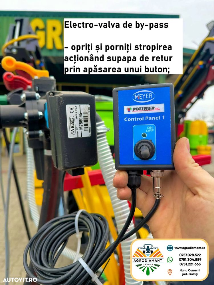 Alta Instalatie de erbicidat tractata full hidraulica DEMAROL CYCLON 2000L - 9