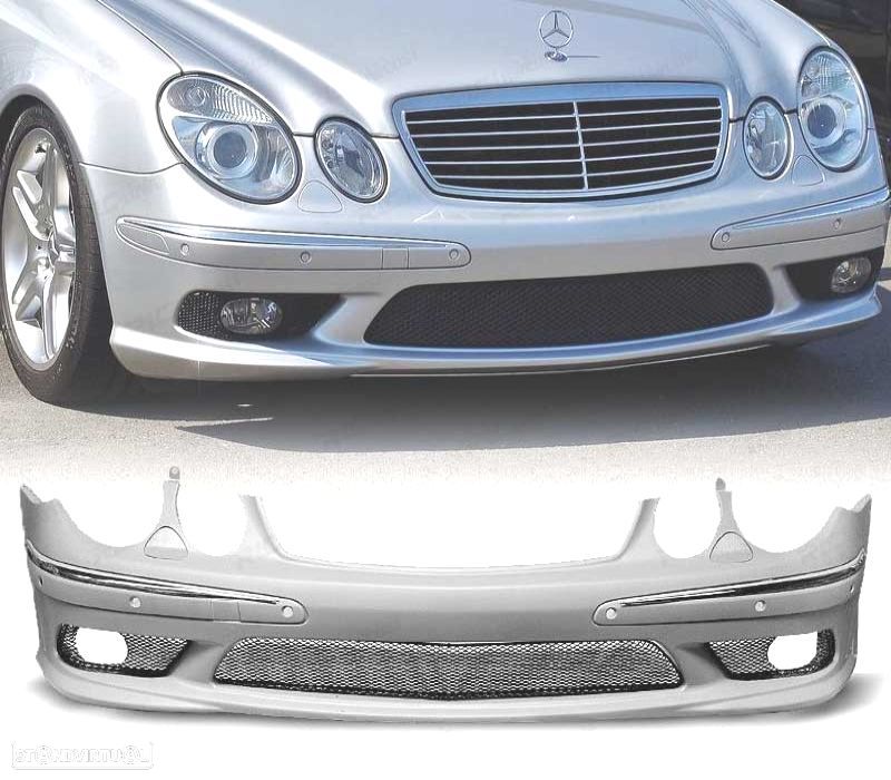 PARA-CHOQUES FRONTAL MERCEDES W211 02-06 PDC LOOK AMG - 1