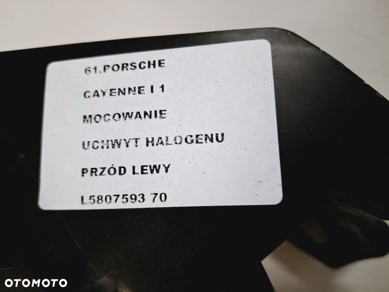 PORSCHE CAYENNE I 1 7L5 LIFT MOCOWANIE HALOGENU LEWY PRZÓD 7L5807593 - 2