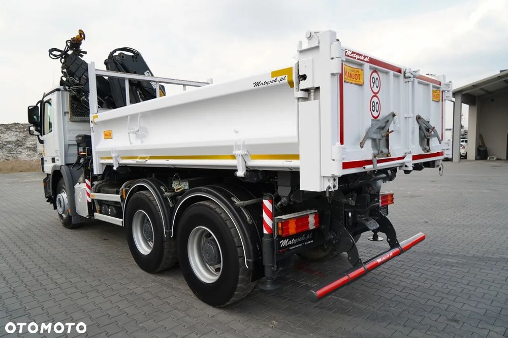 Mercedes-Benz ACTROS  2644 / 6X4 / WYWROTKA / 2X HYDROBURTA  / + HDS HIAB 166 ES-5  / PILOT /  ROTATOR / EPS + SPRZĘGŁO / EURO 5 - 13