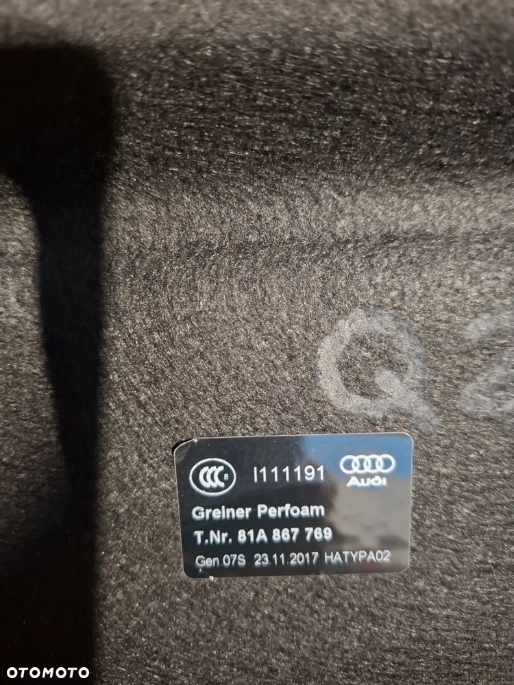 Audi Q2 półka tylna 81A 867 769 - 2