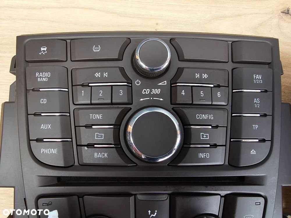 RADIO PANEL WYŚWIETLACZ CD 300 OPEL MERIVA B BRĄZOWE - 3