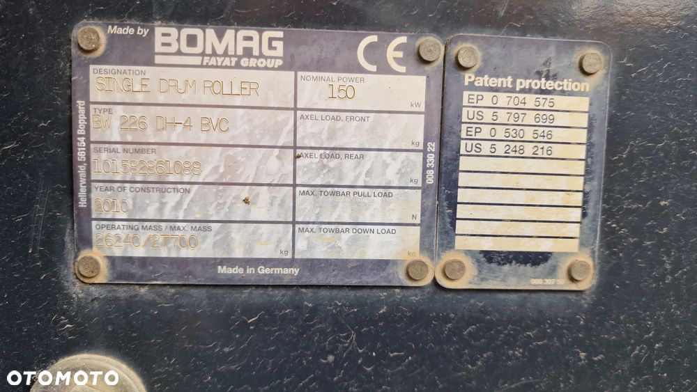Bomag Bomag 226 kołki wariokontrol - 9
