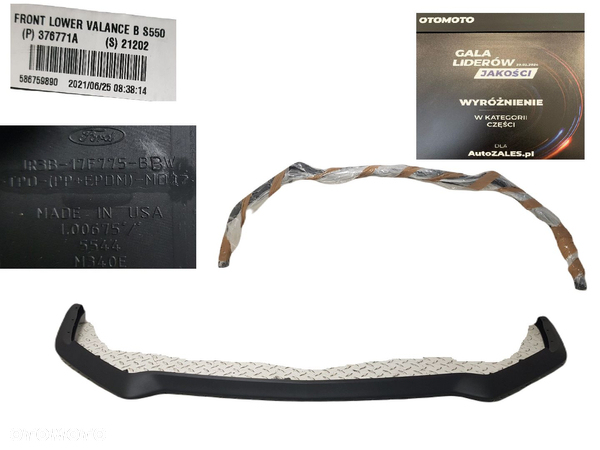 FABRYCZNIE NOWY ORYGINALNY SPOILER PRZEDNI PRZÓD FORD MUSTANG MK6 VI 6 LIFT 18-25 JR3B-17F775-BBW