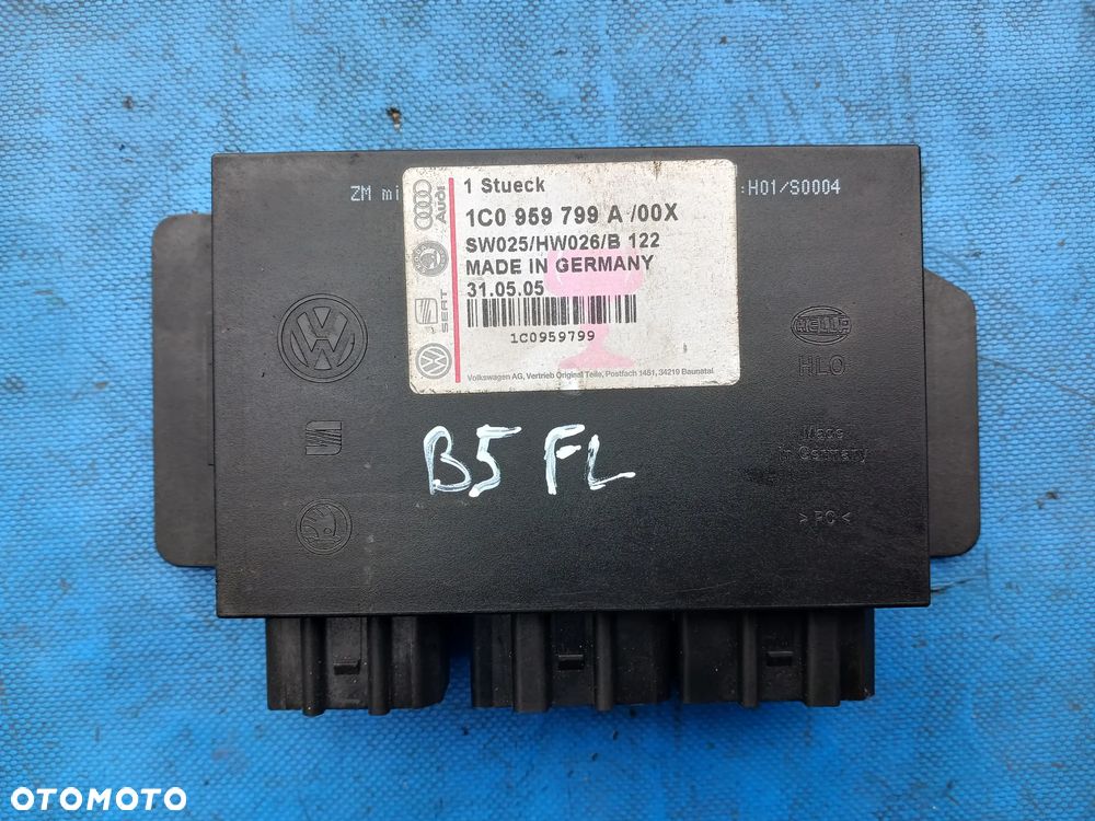 MODUŁ Komfortu sterownik VOLKSWAGEN PASSAT B5 FL Lift Skoda Octavia Superb 2000-2006 1.9 TDI 1C0959799A 3 wtyczki - 1
