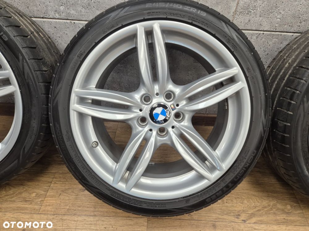 BMW ALU FELGI KOŁA 19" 5x120 STYLING 351 F10 F06 F12 F13 F11 ORYGINALNY LAKIER 8,5J ET33 M-PAKIET KOMPLET + OPONY 245-40 21r - 4