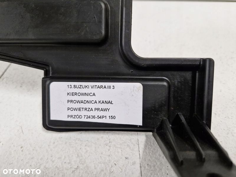 SUZUKI VITARA III 3 KIEROWNICA PROWADNICA KANAŁ POWIETRZA PRAWY PRZÓD - 7