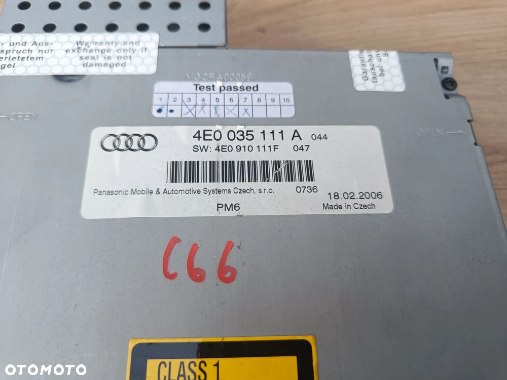 AUDI A4 B7 A6 C6 A8 D3 ZMIENIARKA PŁYT CD 4E0035111A - 2