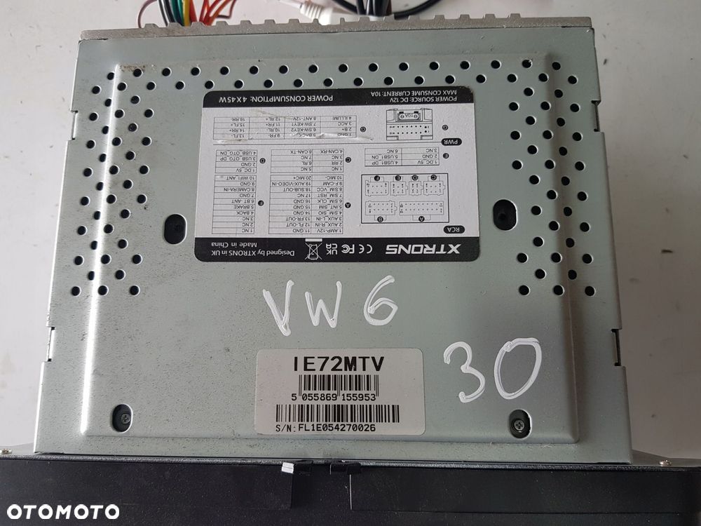 VW GOLF 6 VI JETTA TIGUAN RADIO CD RADIO NAWIGACJA XTRONS IE72MTV ANDROID - 4