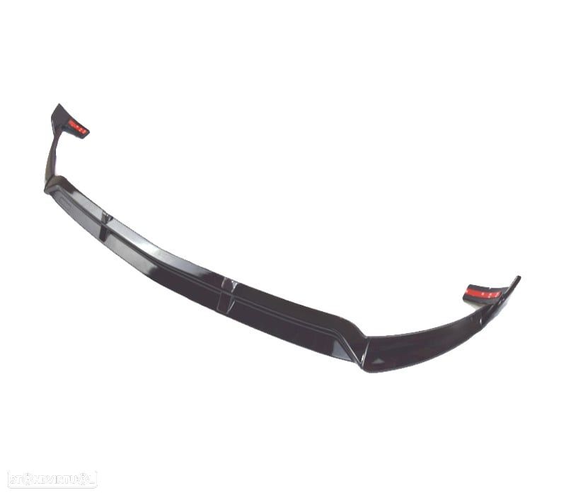 SPOILER LIP FRONTAL MERCEDES GLC X253 15-18 PRETO BRILHANTE - 3