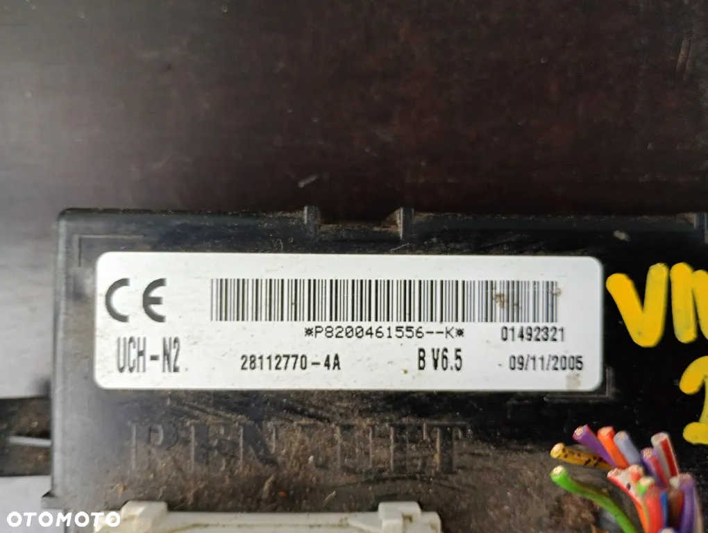 Sterownik Moduł UCH-N2 Komputer Immo Renault Trafic II Vivaro A 2.5 DCI 0281011890 - 5