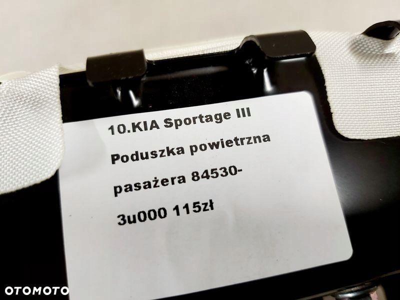 kia sportage 3 iii poduszka powietrzna pasażera airbag 84530-3u000 - 8